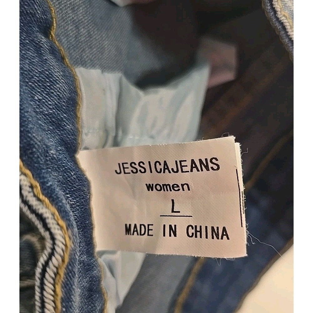 Jessica Jeans Women's Large Stretch Denim Shorts - Picture 6 of 8
